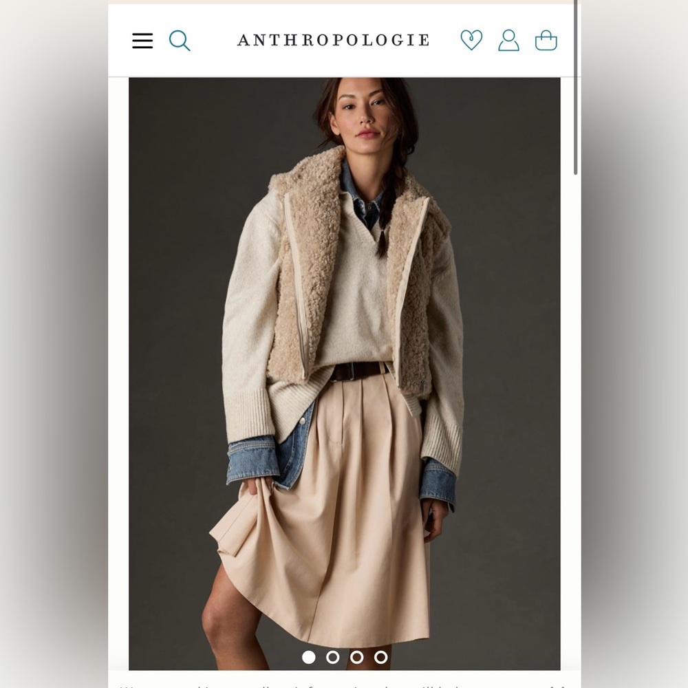 Anthropologie Teddy Vest
